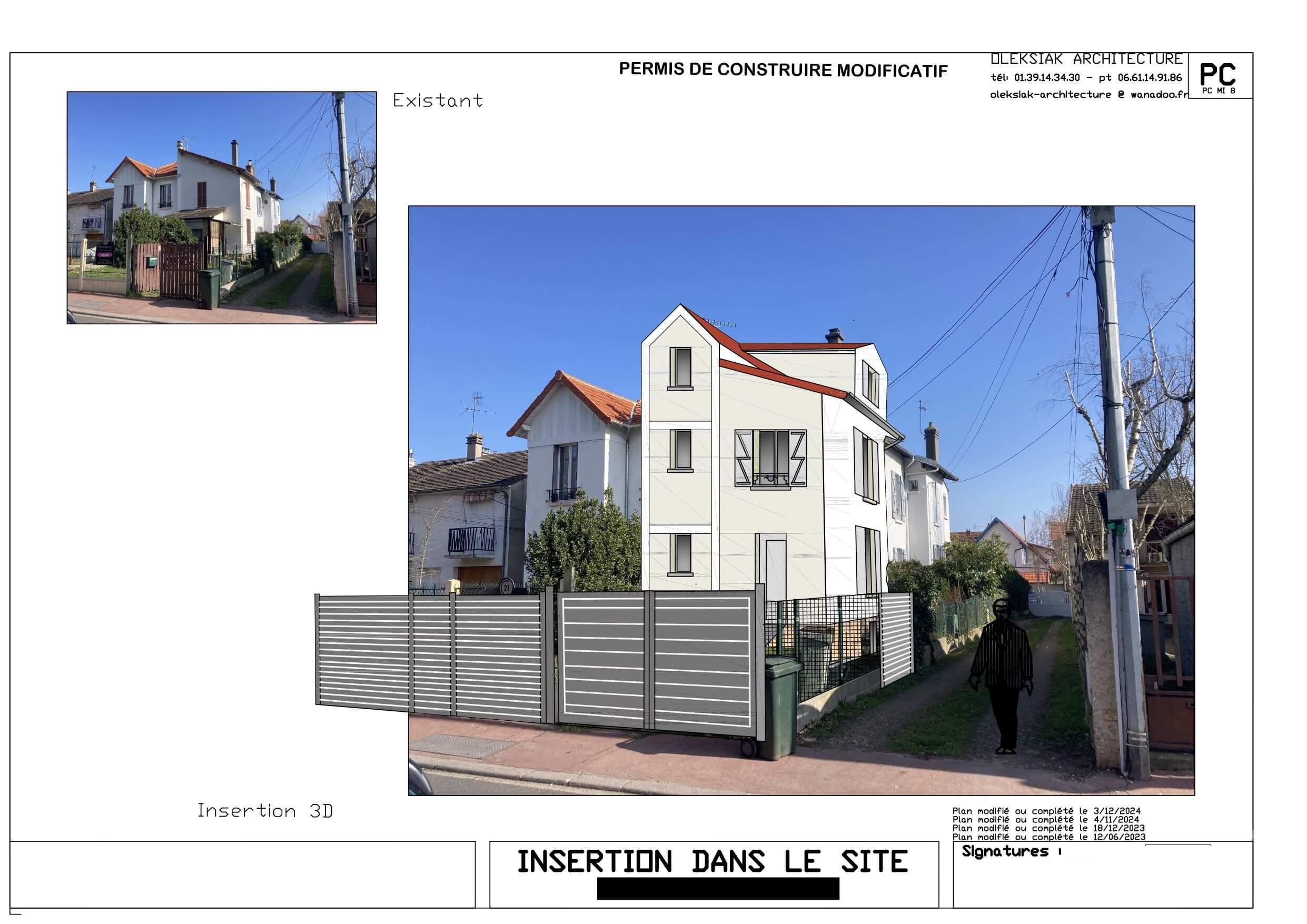 Réalisation d'une clôture style moderne